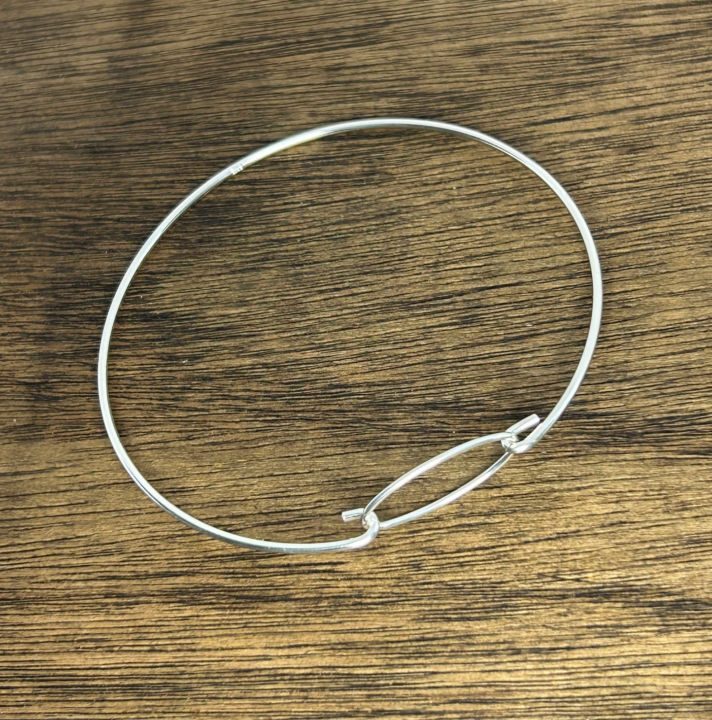 Silver Oval Catch Bracelet