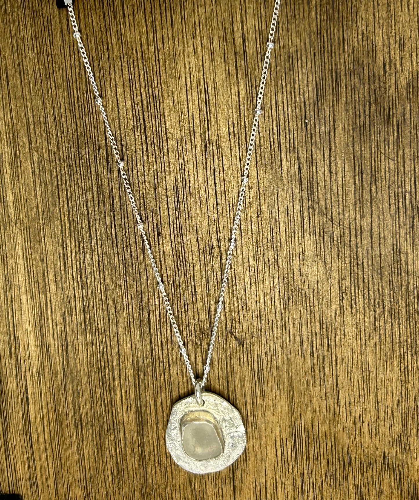Seaglass Silver Pendant