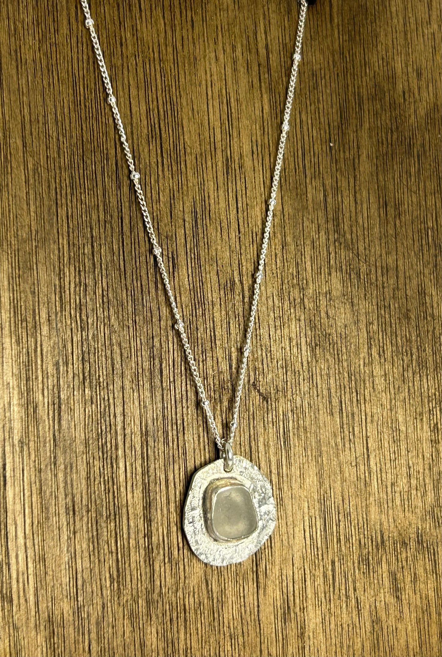 Seaglass Silver Pendant