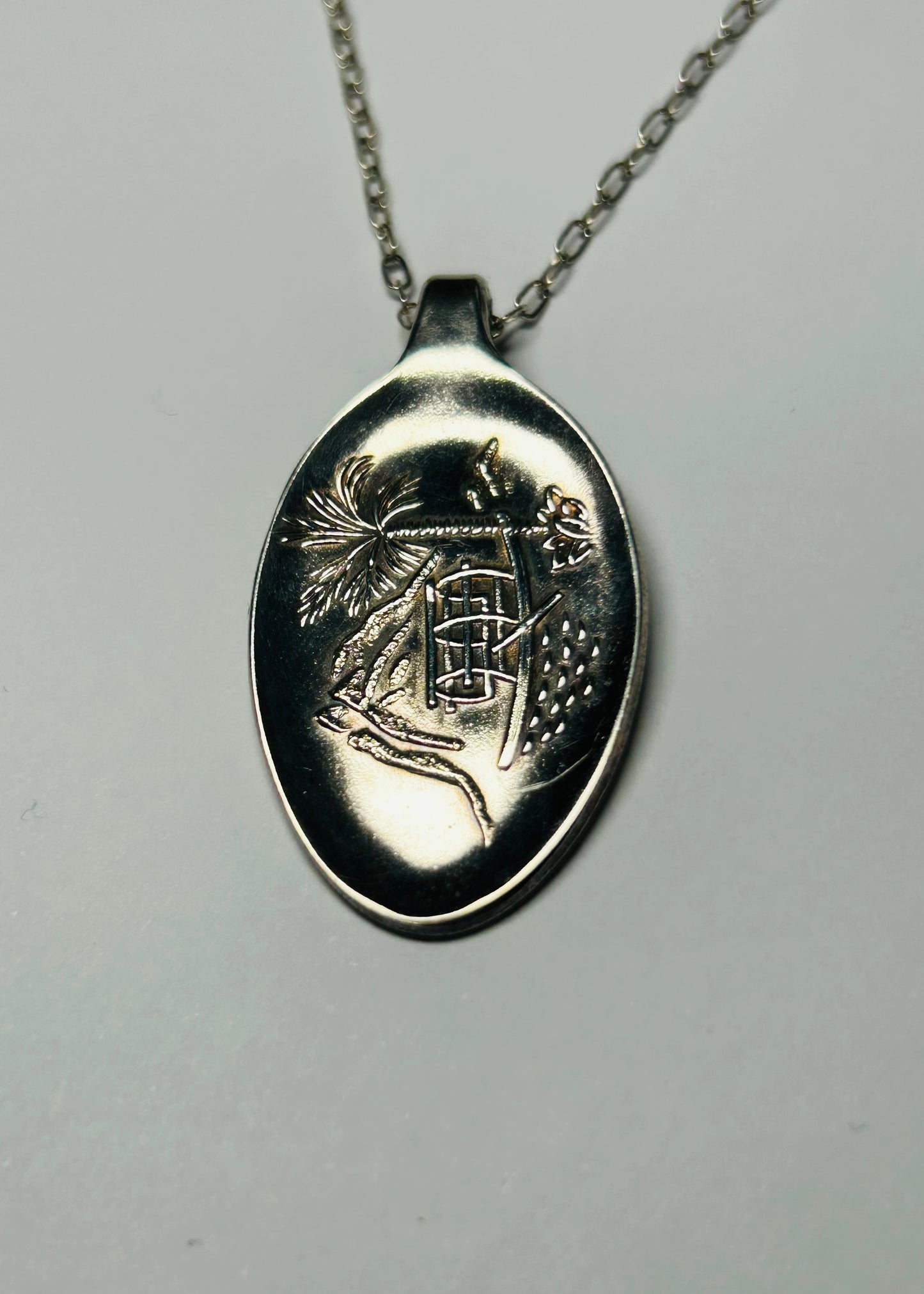 Repurposed Vintage Rolex Spoon Pendant Necklace