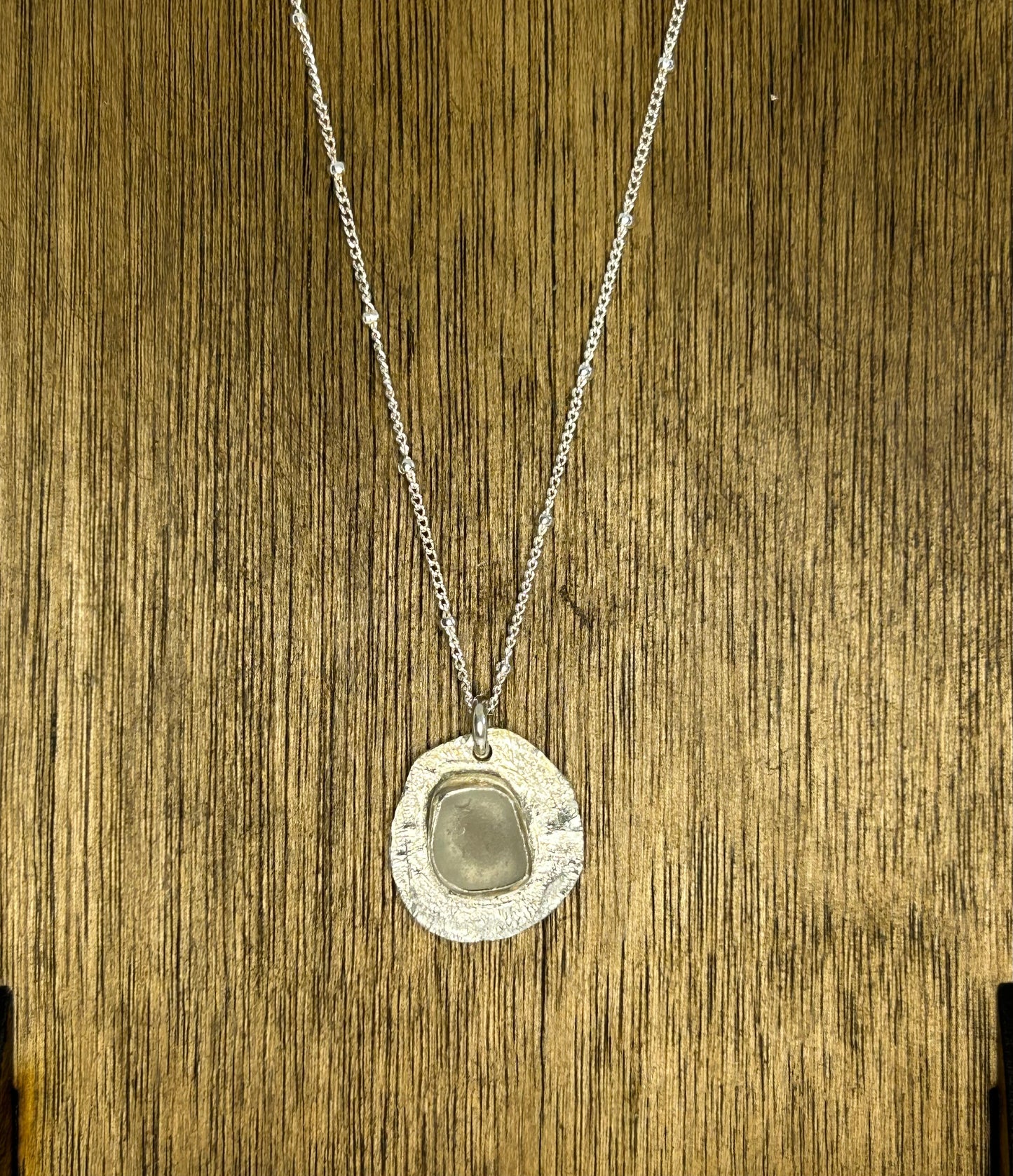 Seaglass Silver Pendant
