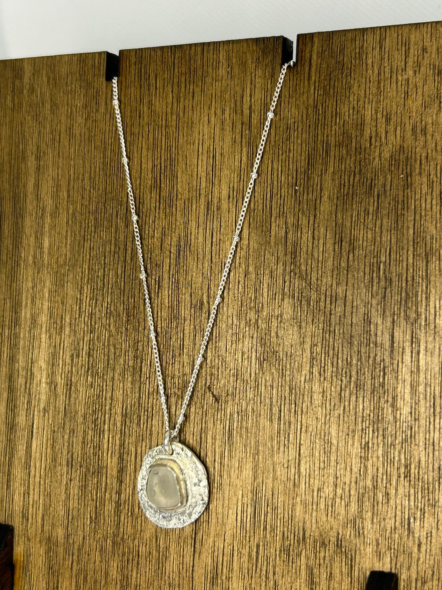 Seaglass Silver Pendant