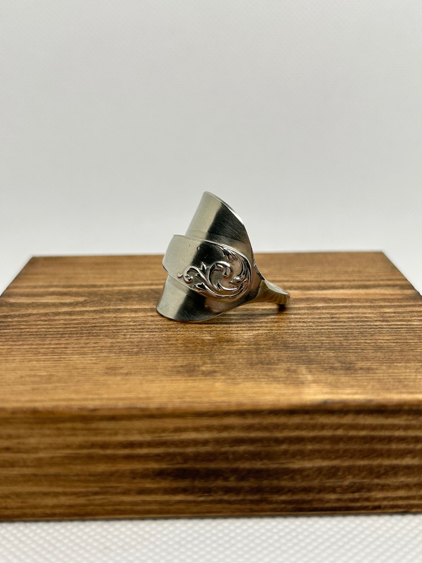 Full Spoon Ring With Swirl Detail