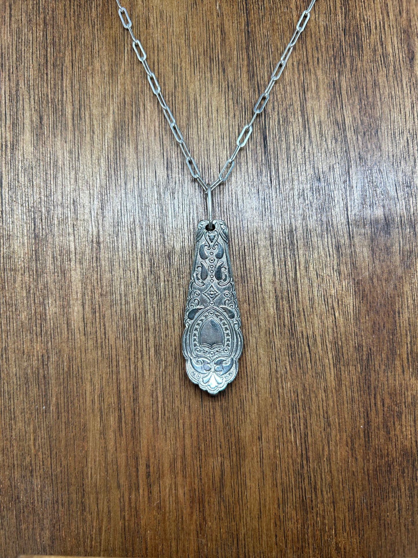 Ornate Spoon Pendant Necklace