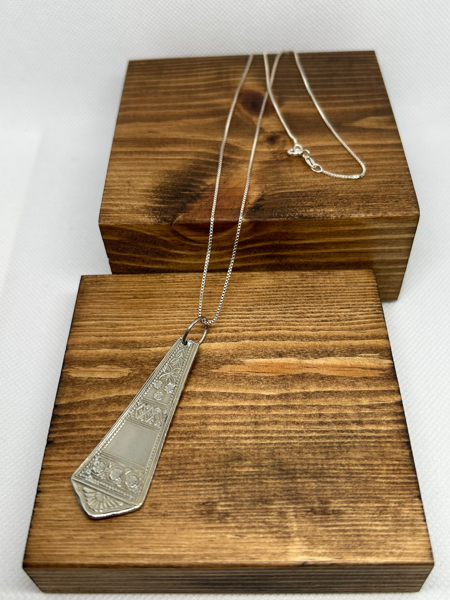 Aztec Style Spoon Pendant Necklace