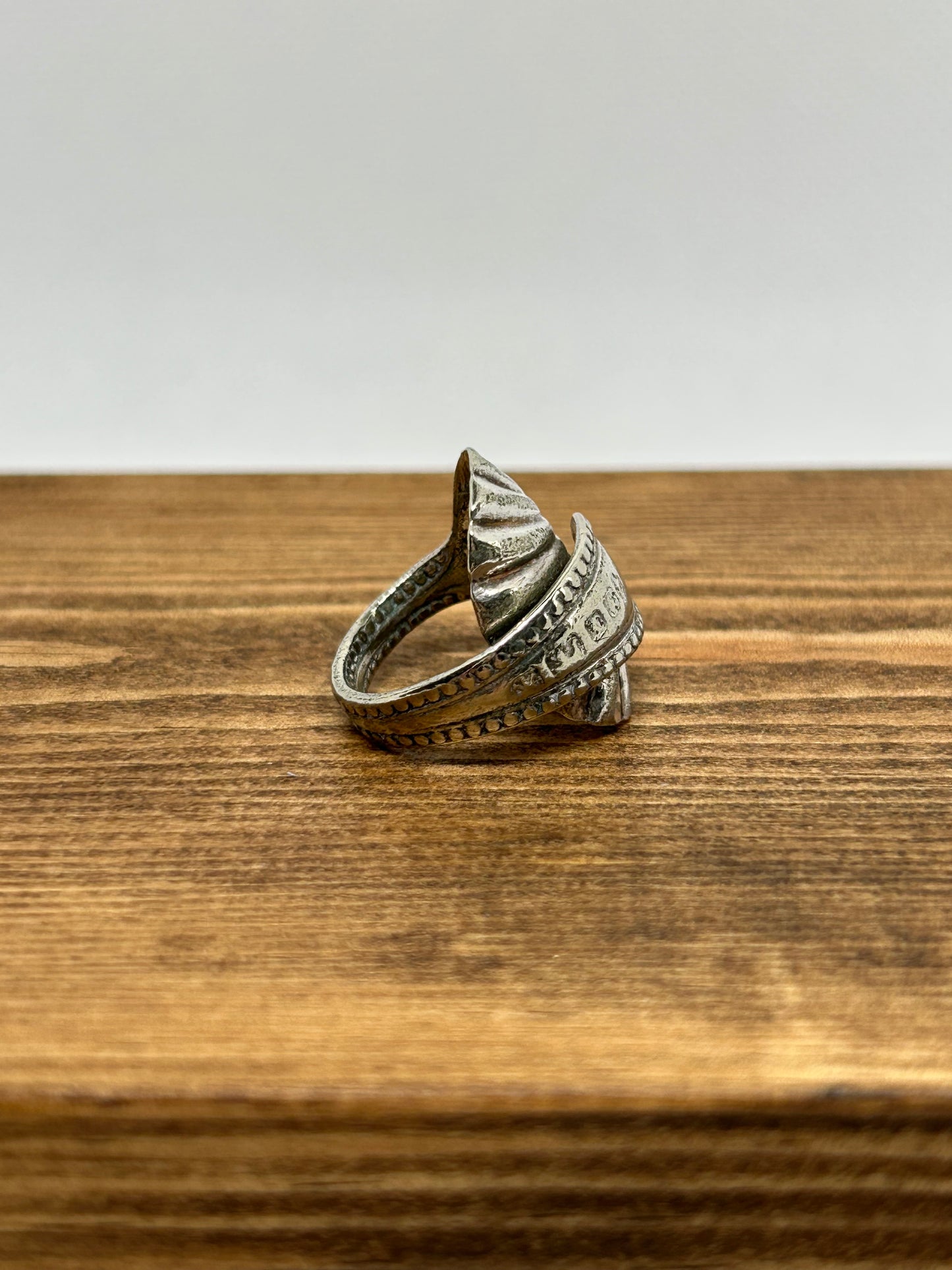 Shell Mustard Spoon Ring