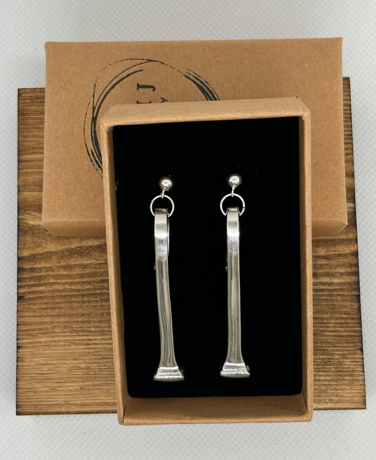 Elegant Teaspoon Handle Earrings