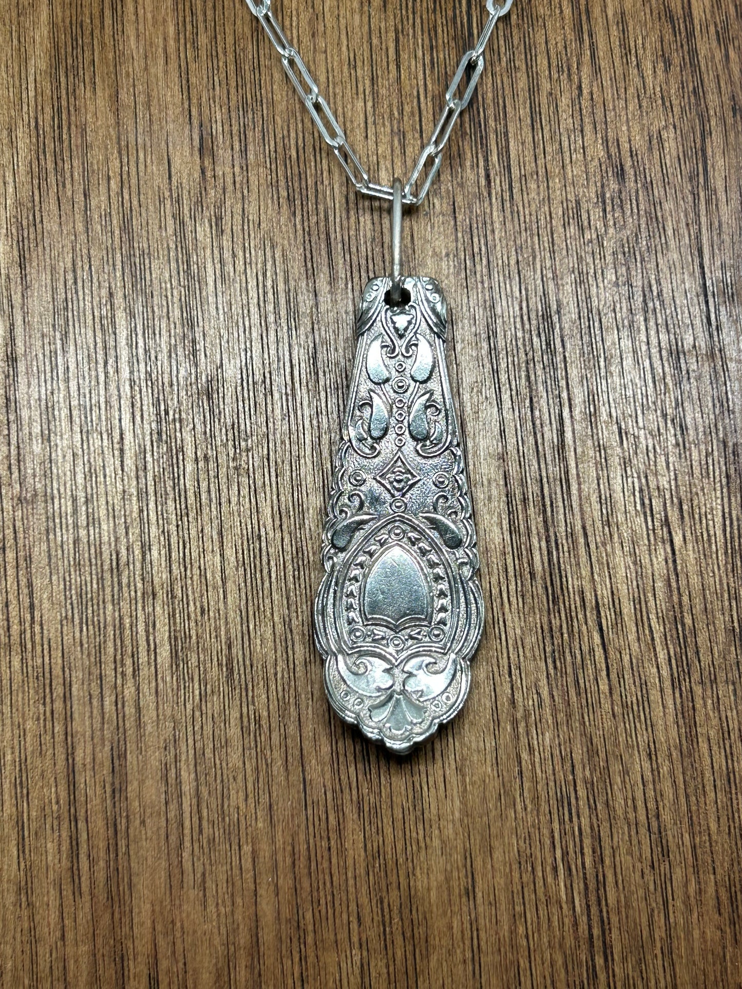 Ornate Spoon Pendant Necklace