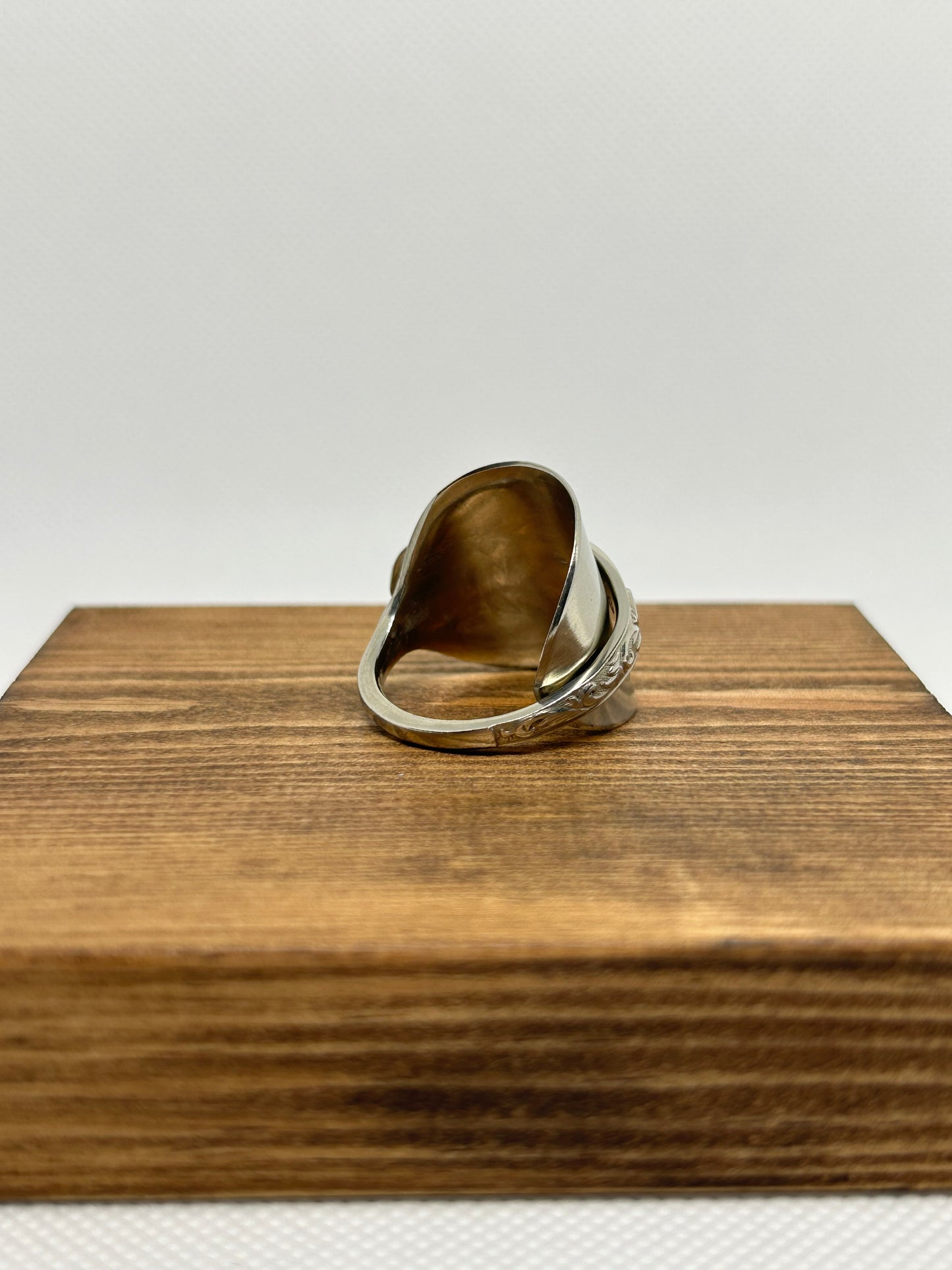 Full Spoon Ring With Swirl Detail