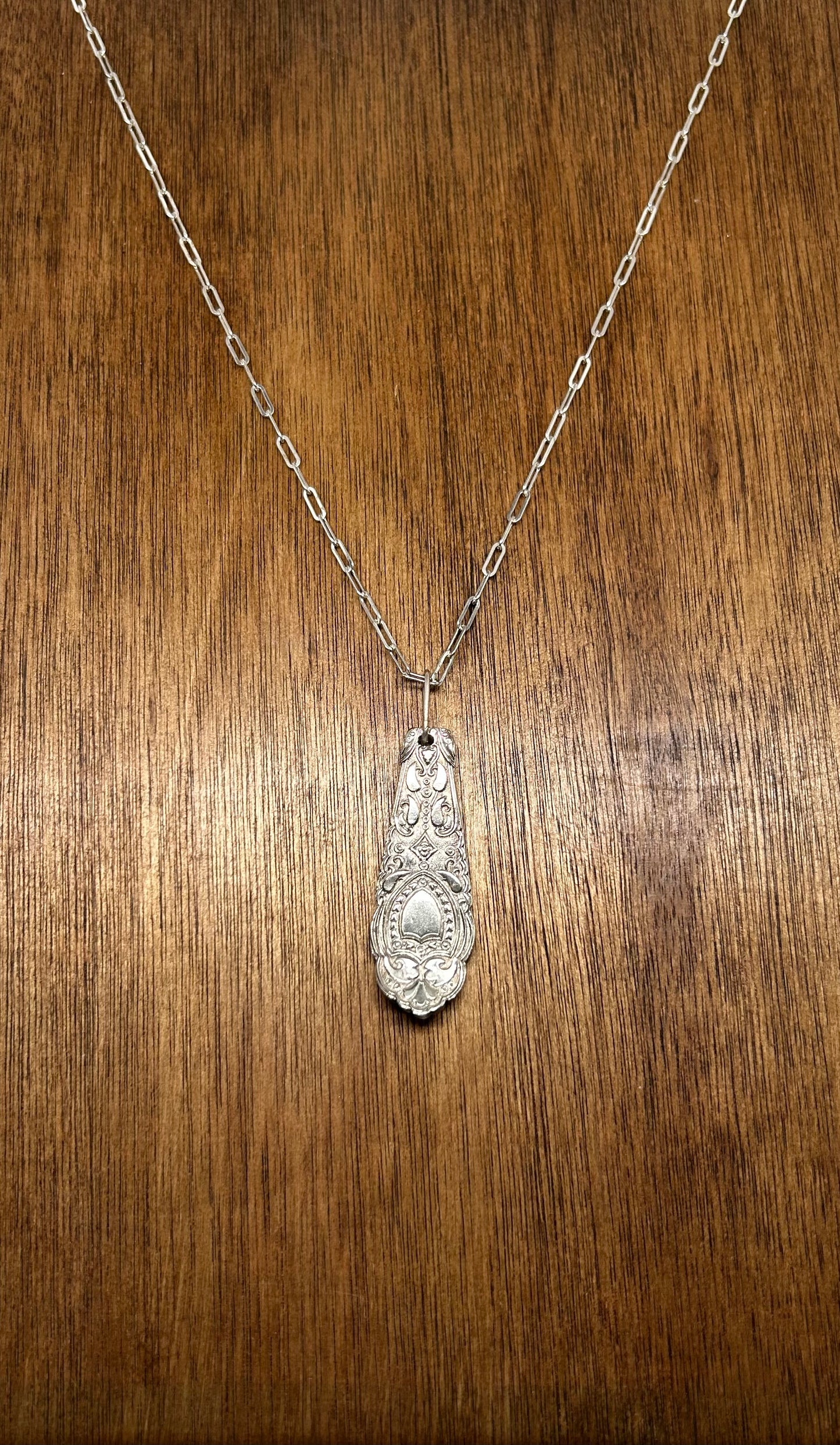 Ornate Spoon Pendant Necklace