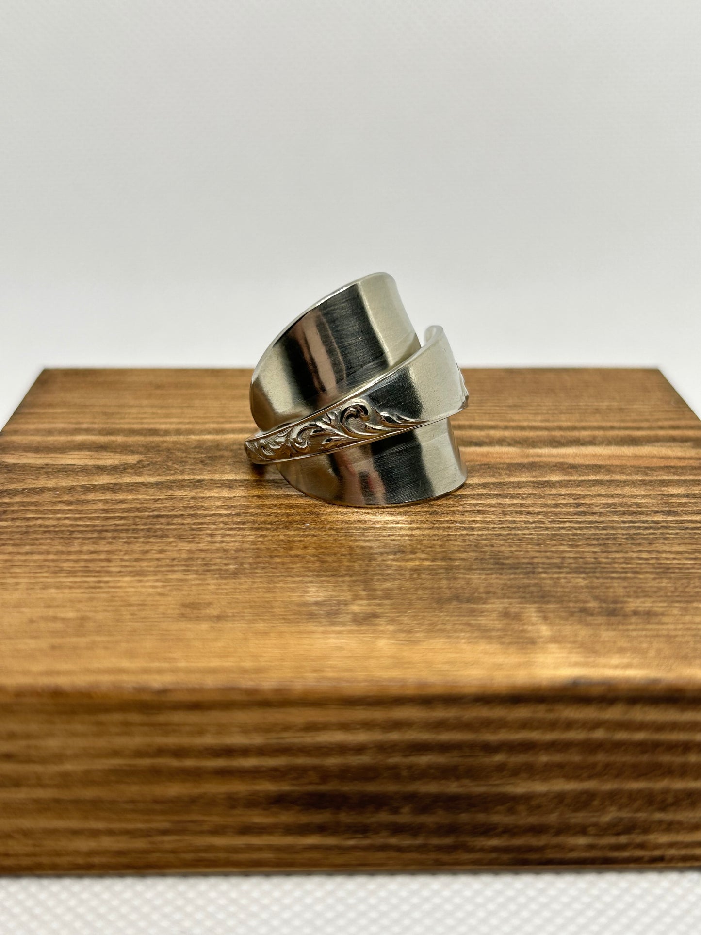 Full Spoon Ring With Swirl Detail