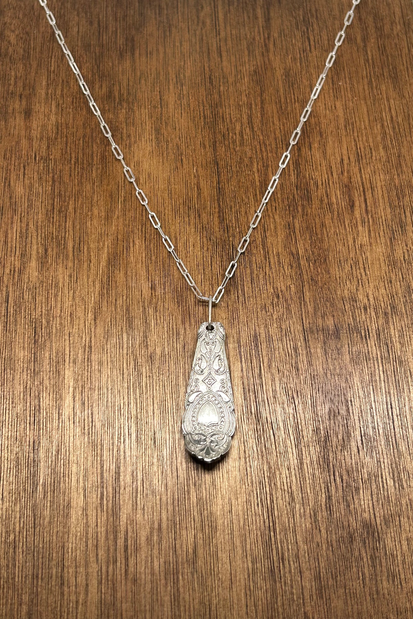 Ornate Spoon Pendant Necklace