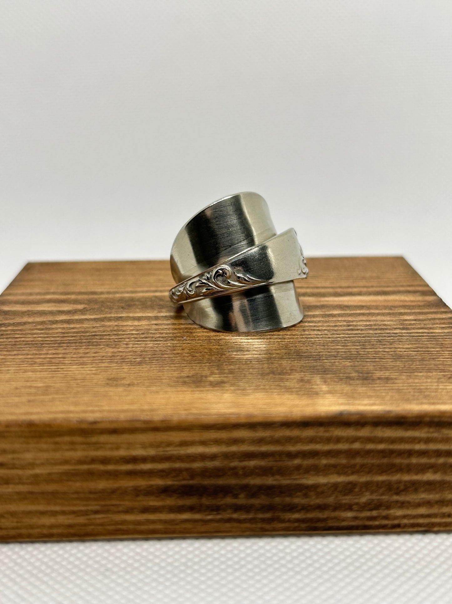 Full Spoon Ring With Swirl Detail