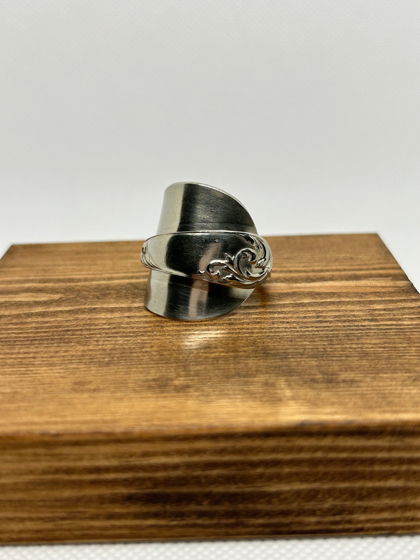 Full Spoon Ring With Swirl Detail