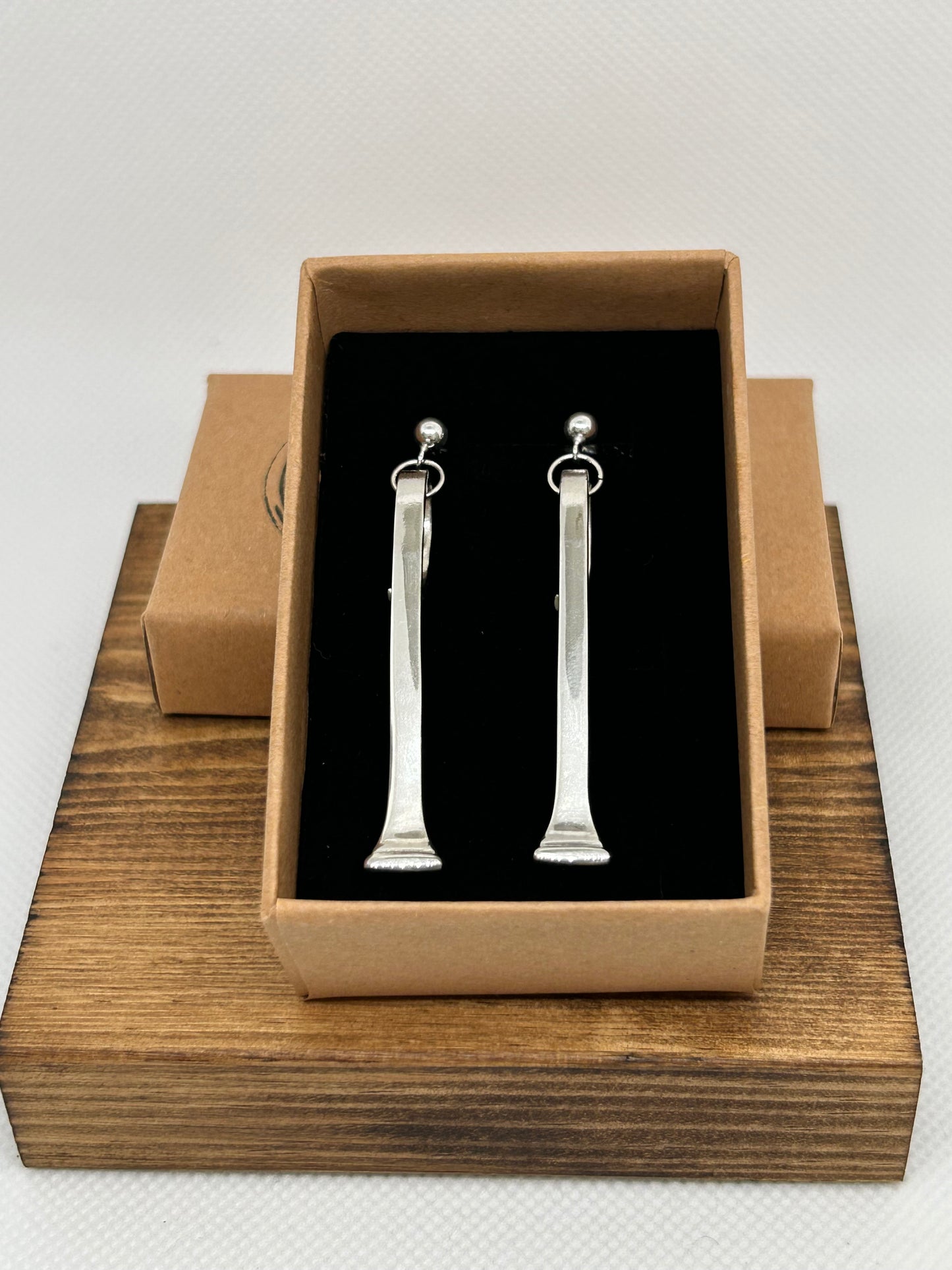 Elegant Teaspoon Handle Earrings