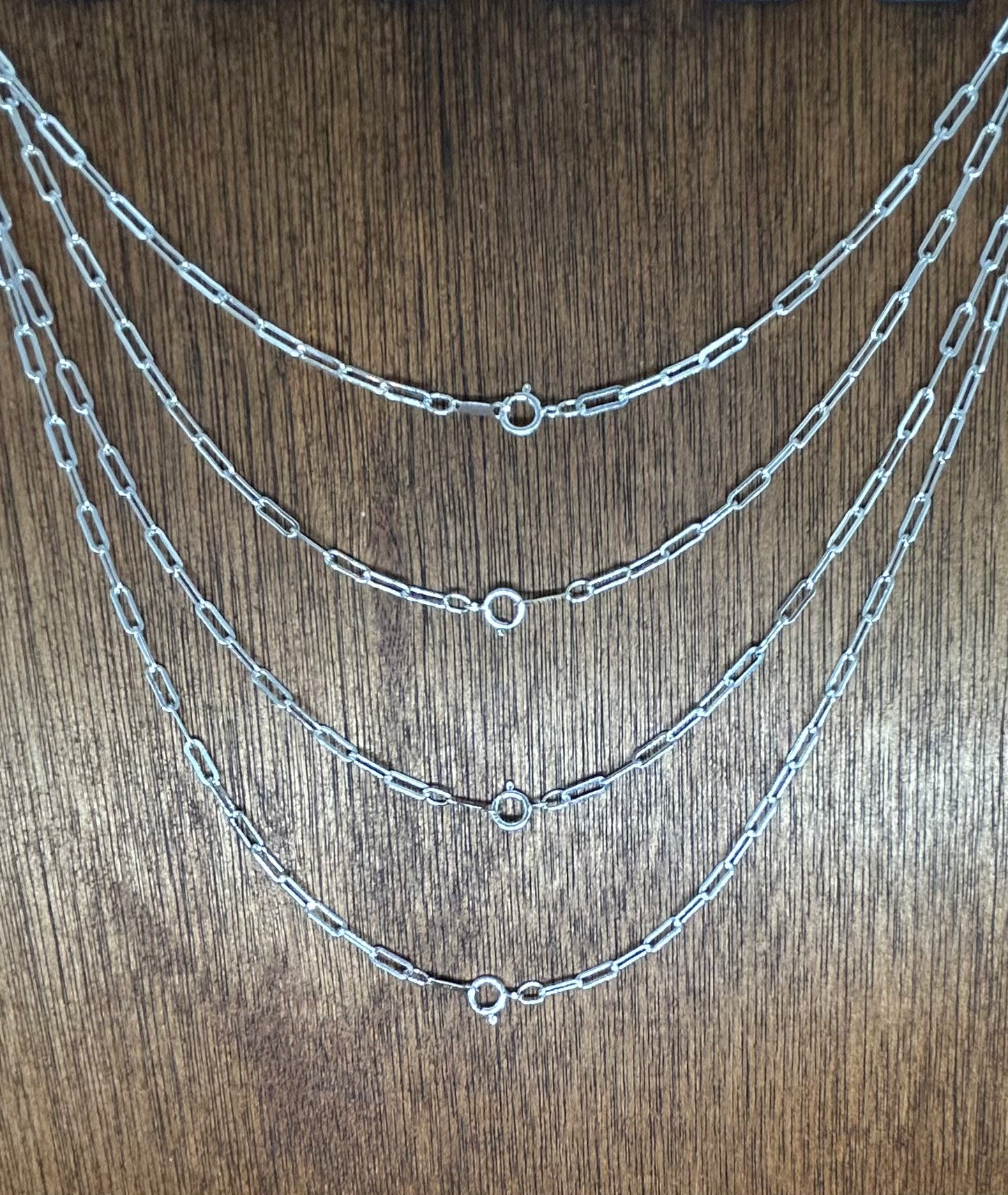 Sterling Silver Drawn Cable Chain Necklace