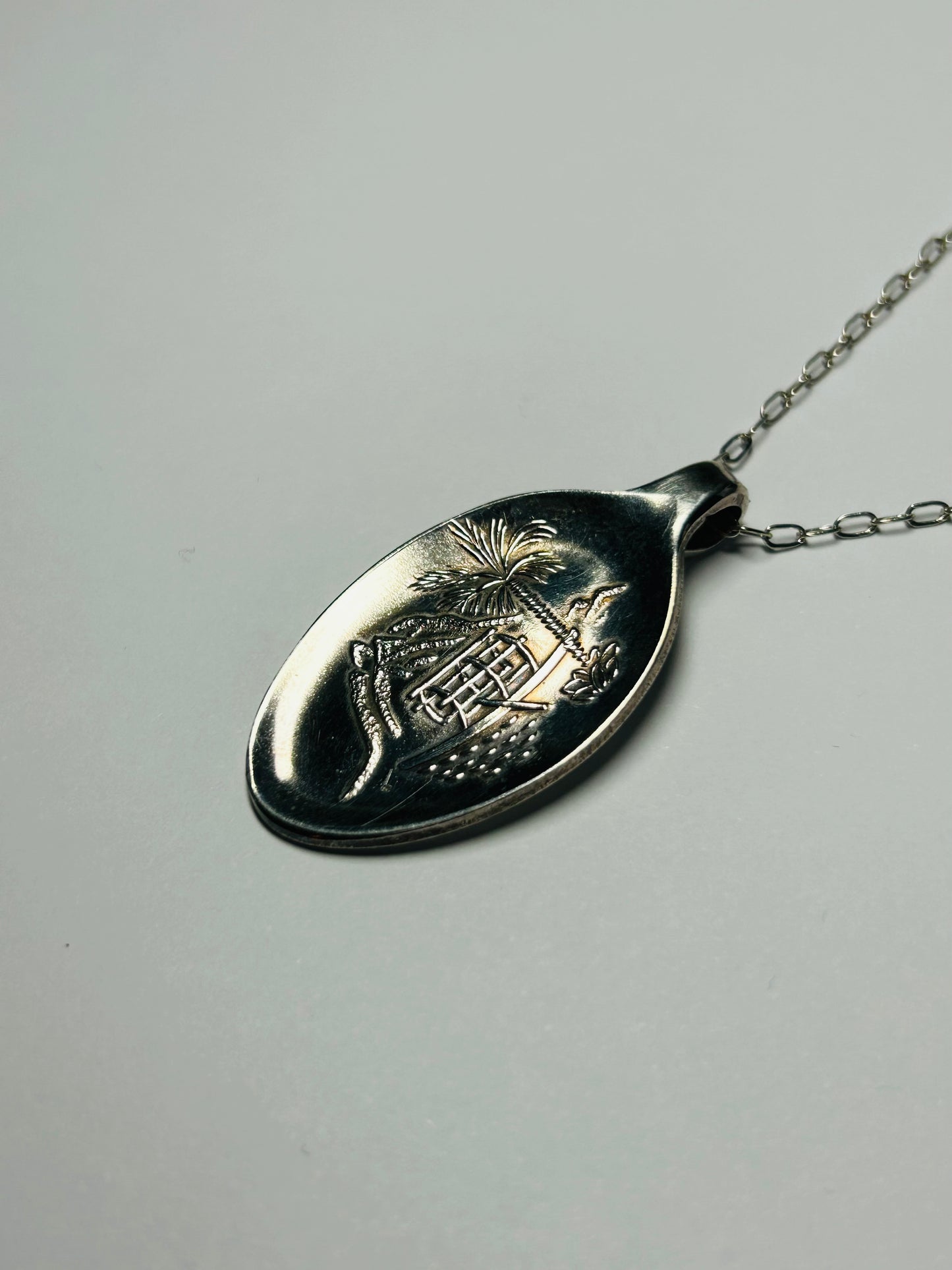 Repurposed Vintage Rolex Spoon Pendant Necklace