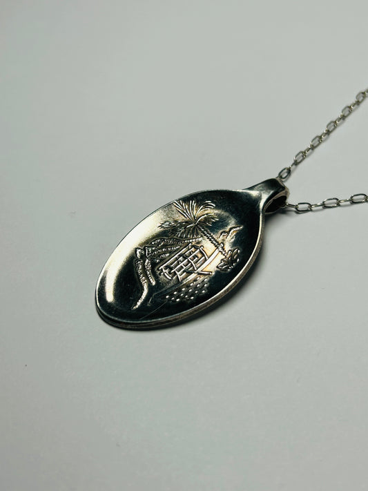 Repurposed Vintage Rolex Spoon Pendant Necklace