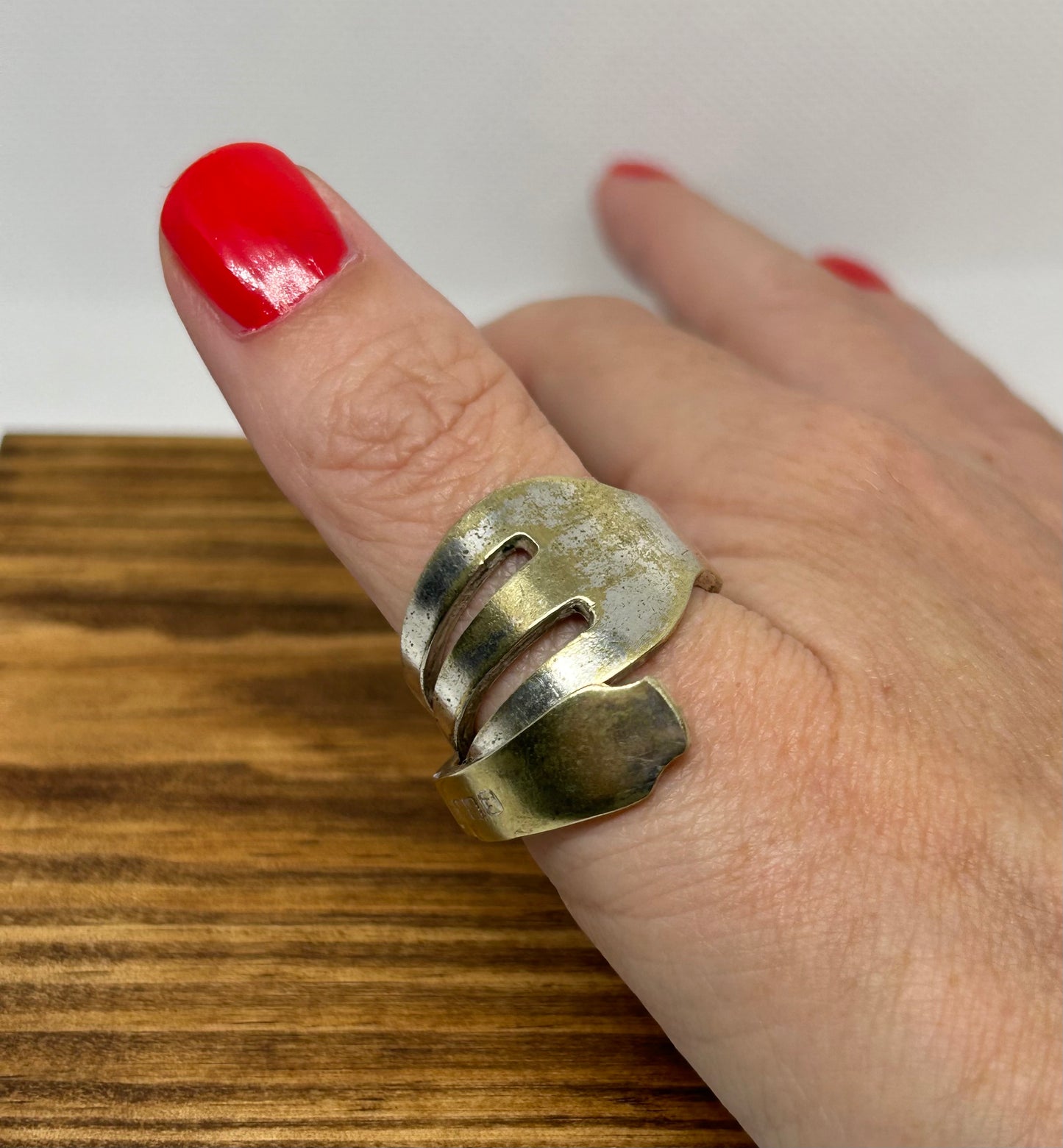 Vintage Handmade Pickle Fork Ring