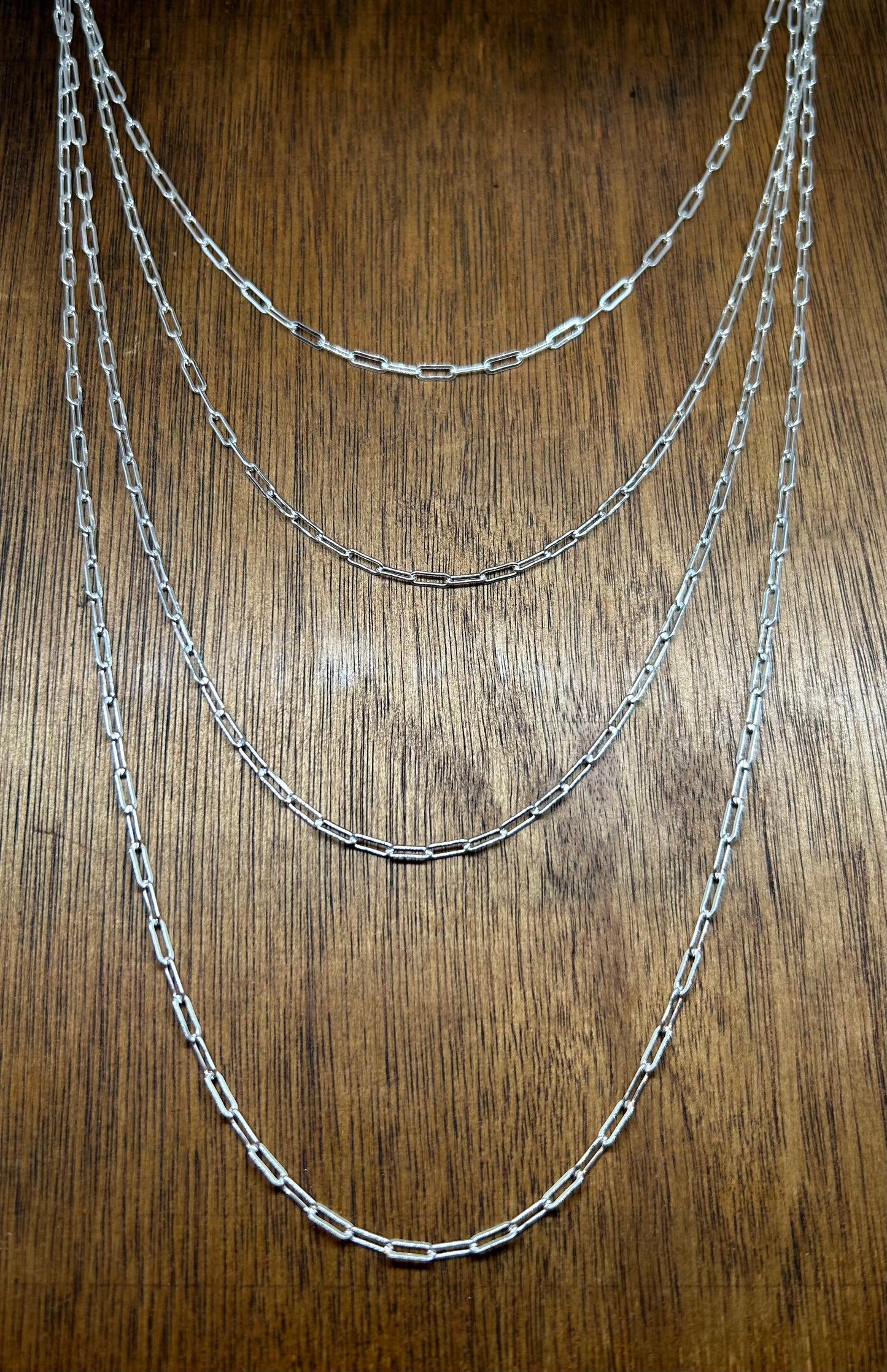 Sterling Silver Drawn Cable Chain Necklace