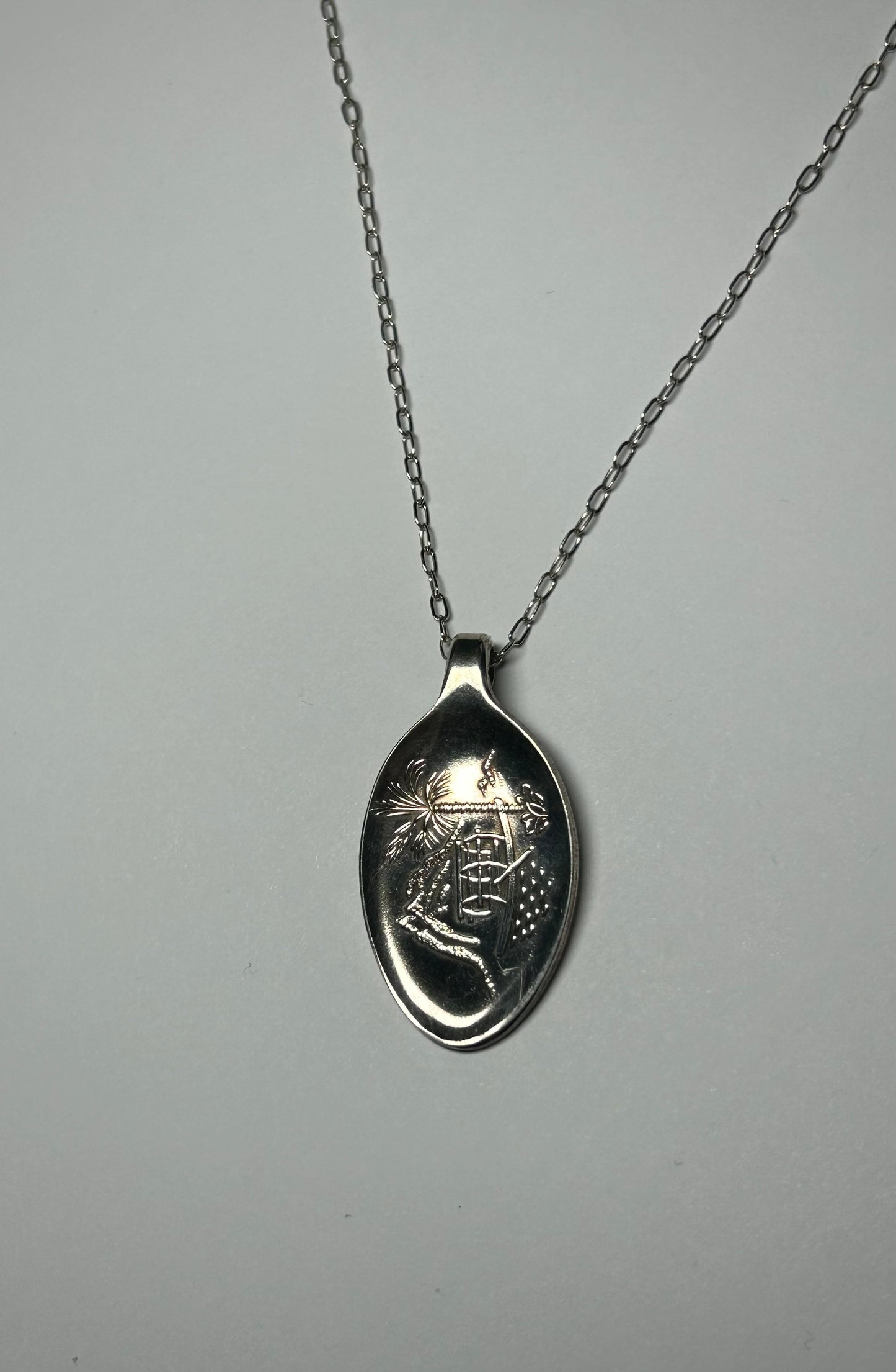 Repurposed Vintage Rolex Spoon Pendant Necklace