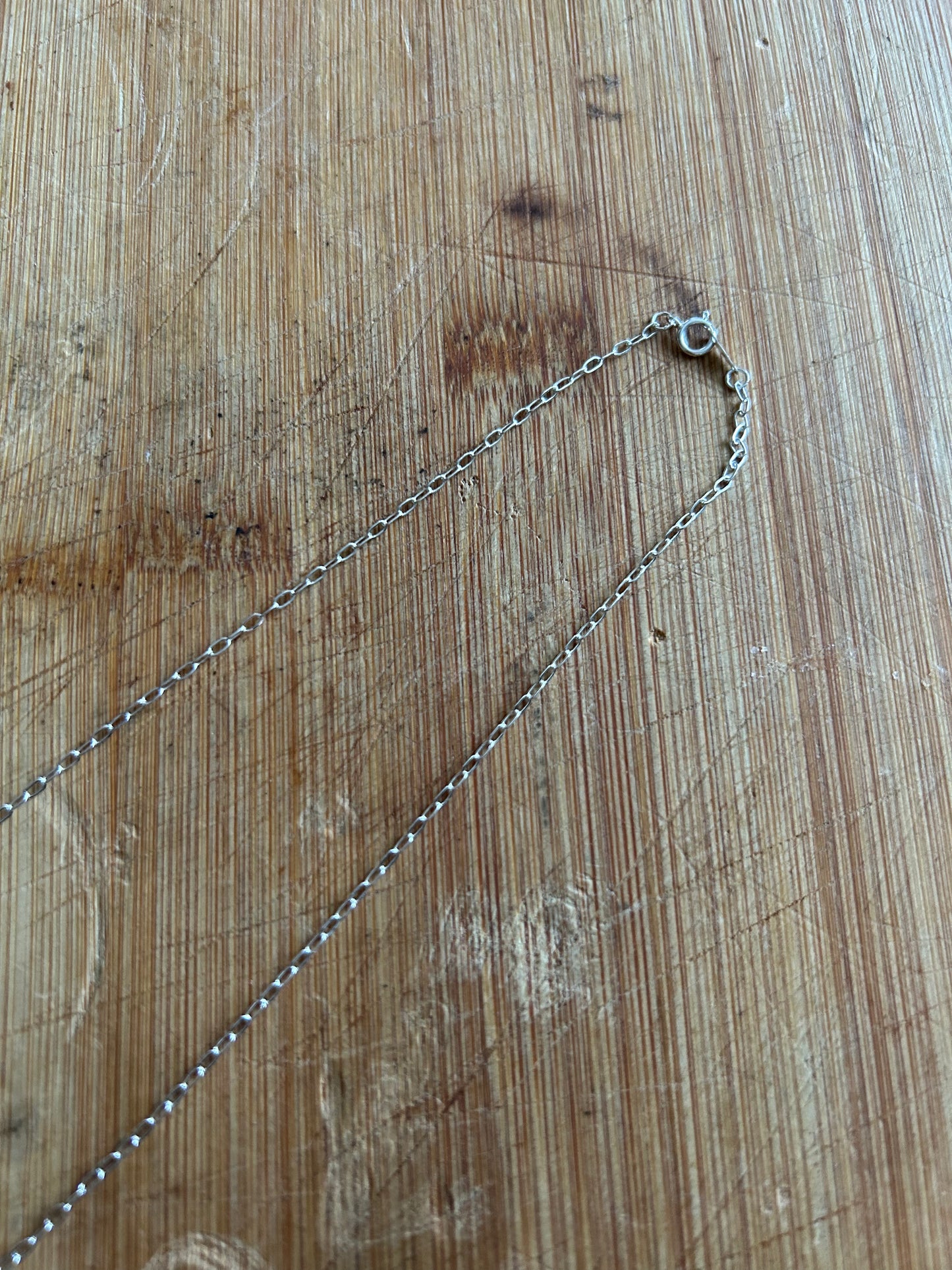 Mustard Spoon Pendant on Drawn Cable Chain