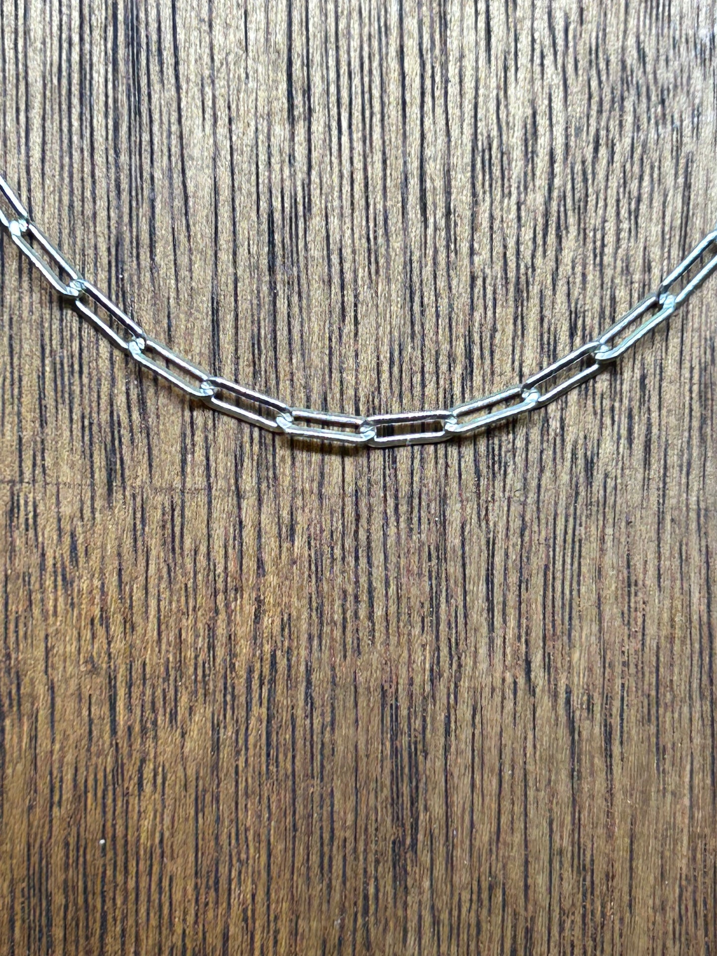 Sterling Silver Drawn Cable Chain Necklace