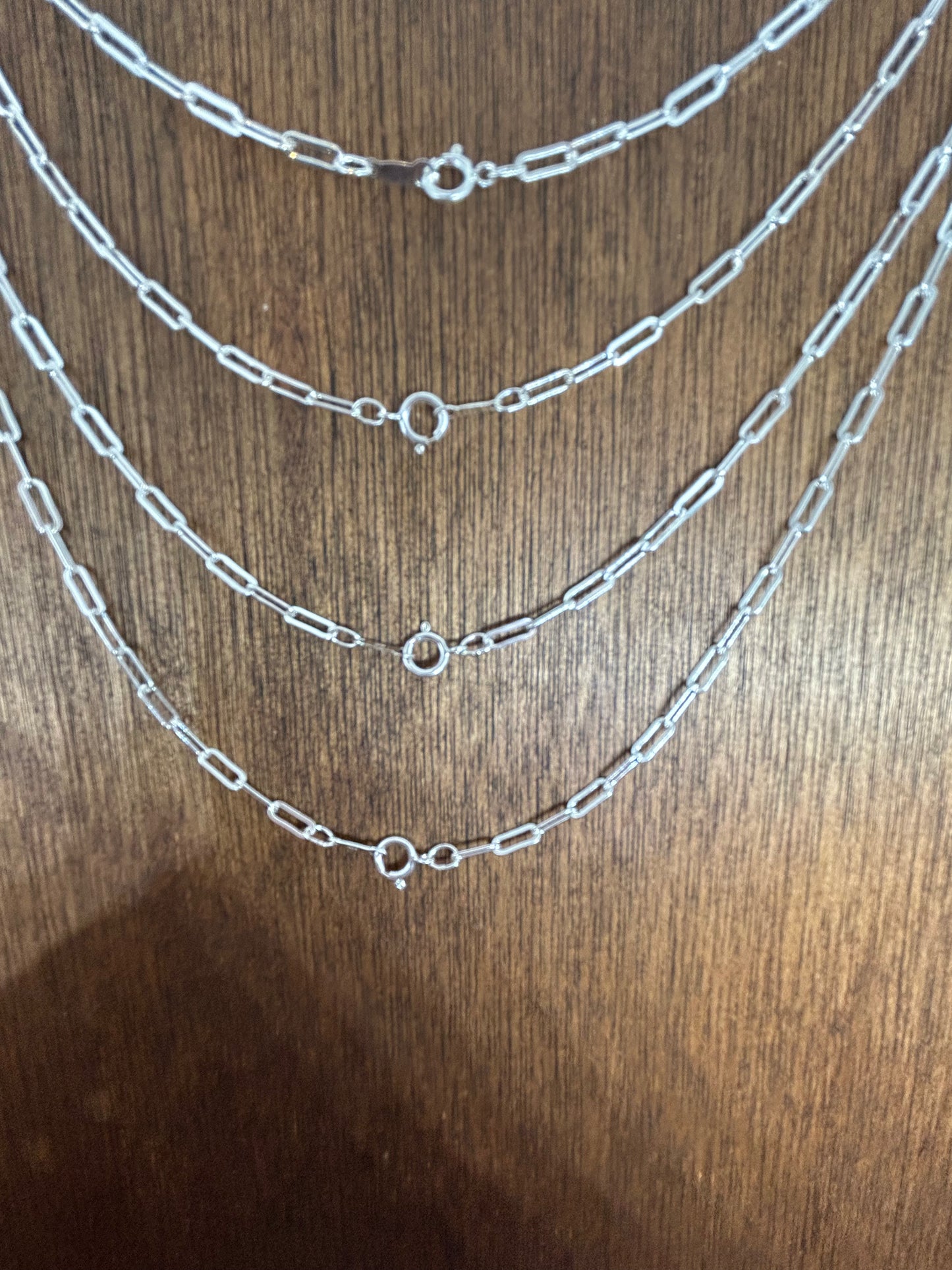 Sterling Silver Drawn Cable Chain Necklace