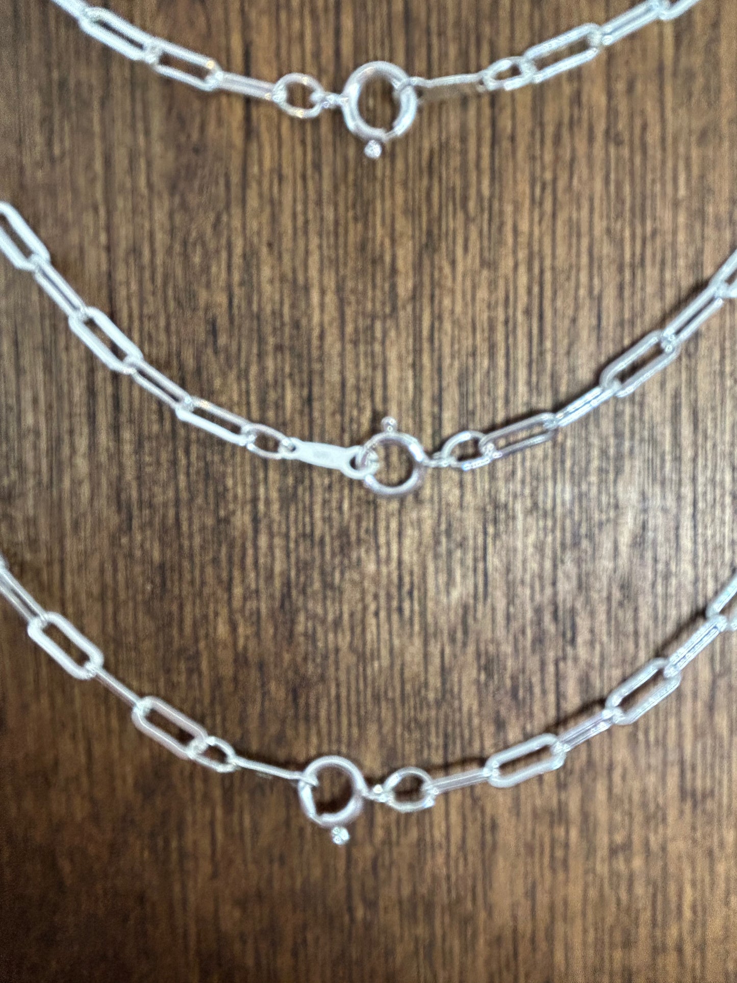 Sterling Silver Drawn Cable Chain Necklace