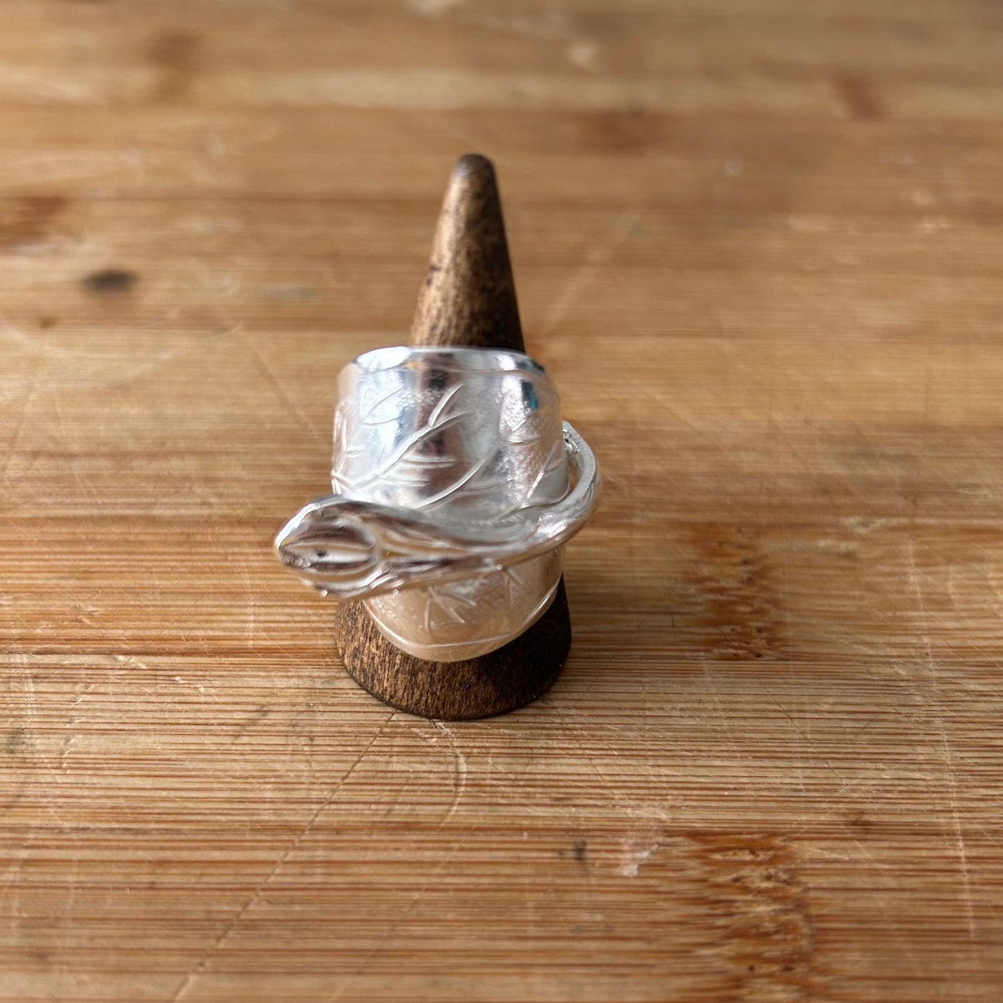 Vintage Andorra Silver Plated Teaspoon Ring