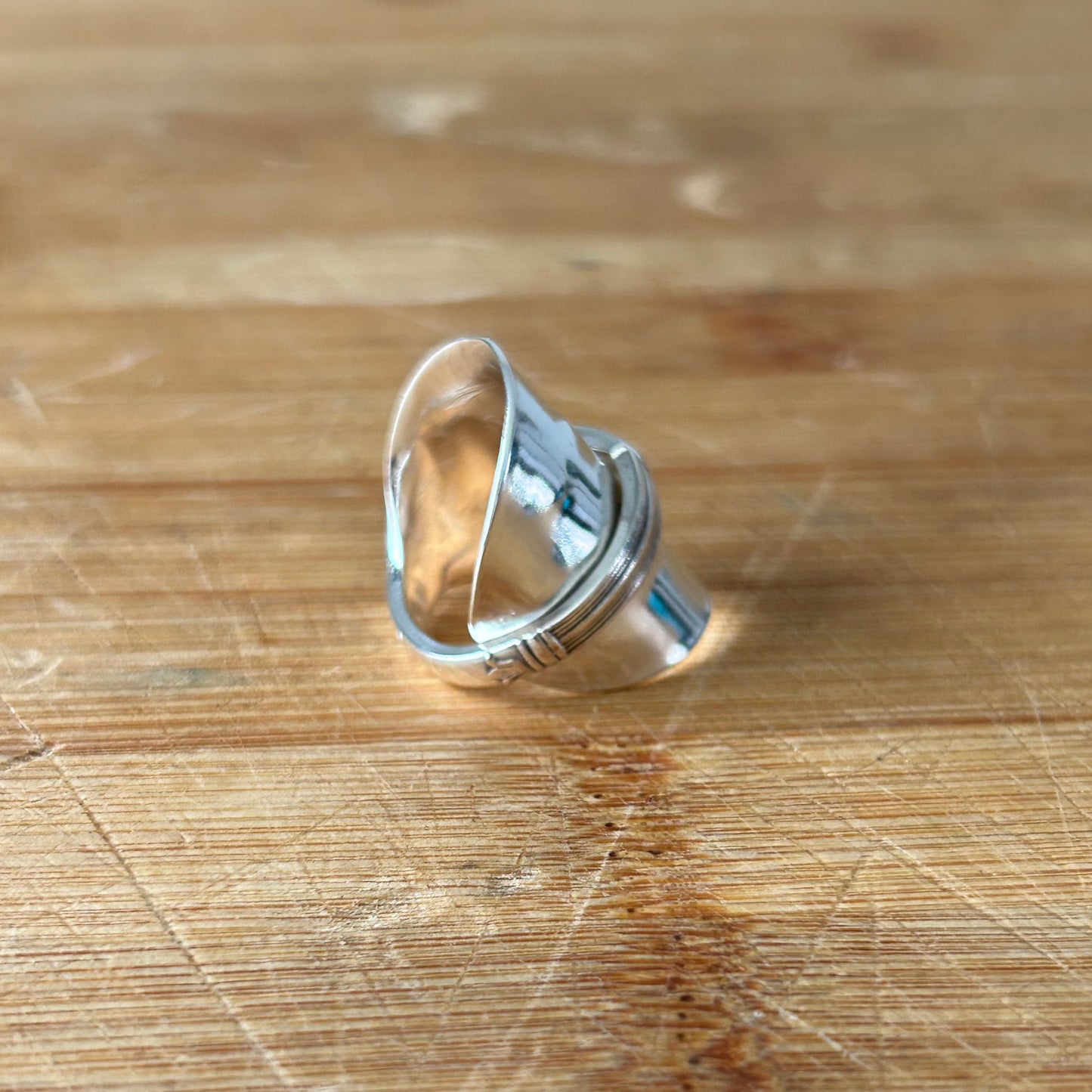 Savoie French Silver Plated Spoon Ring