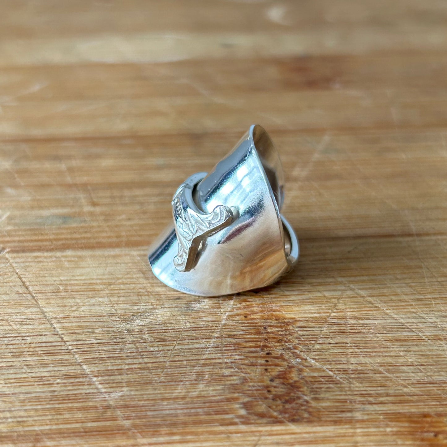 Savoie French Silver Plated Spoon Ring