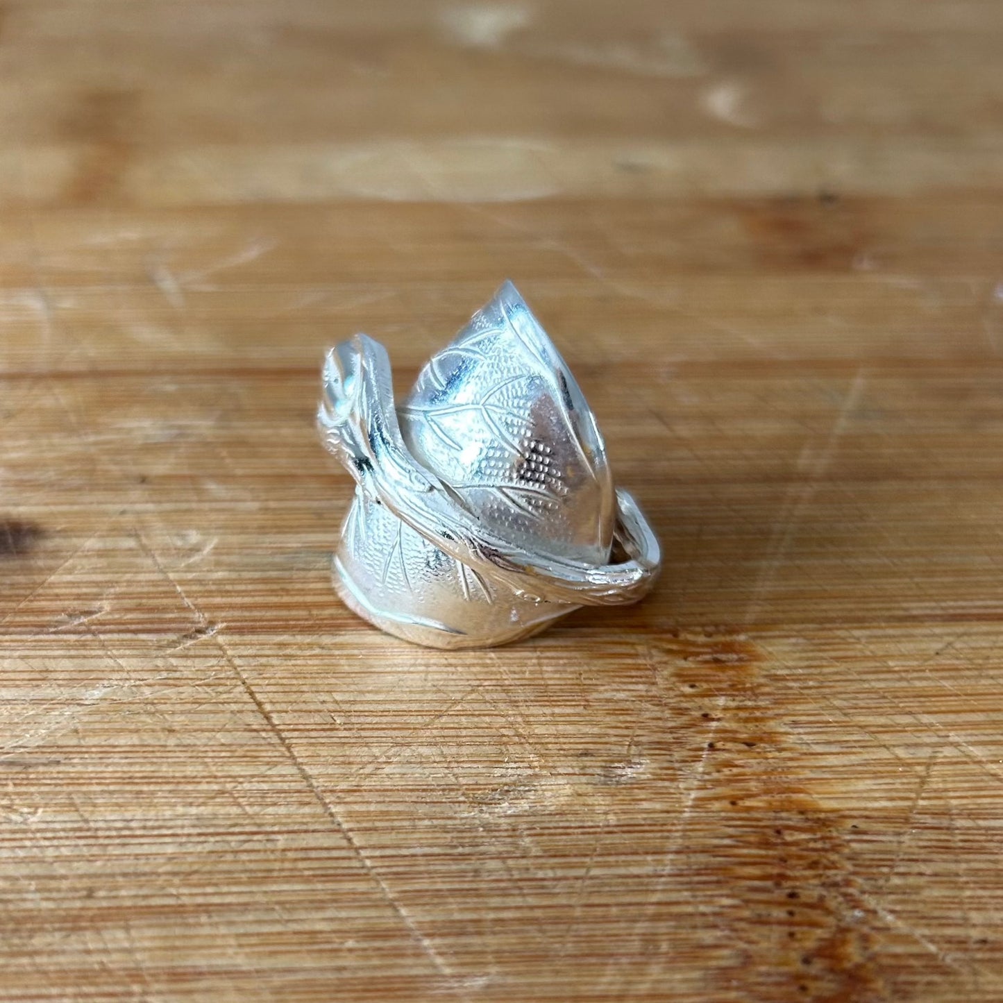 Vintage Andorra Silver Plated Teaspoon Ring