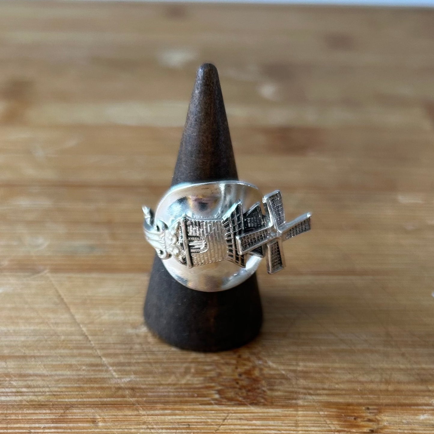 Working Windmill Spoon Ring