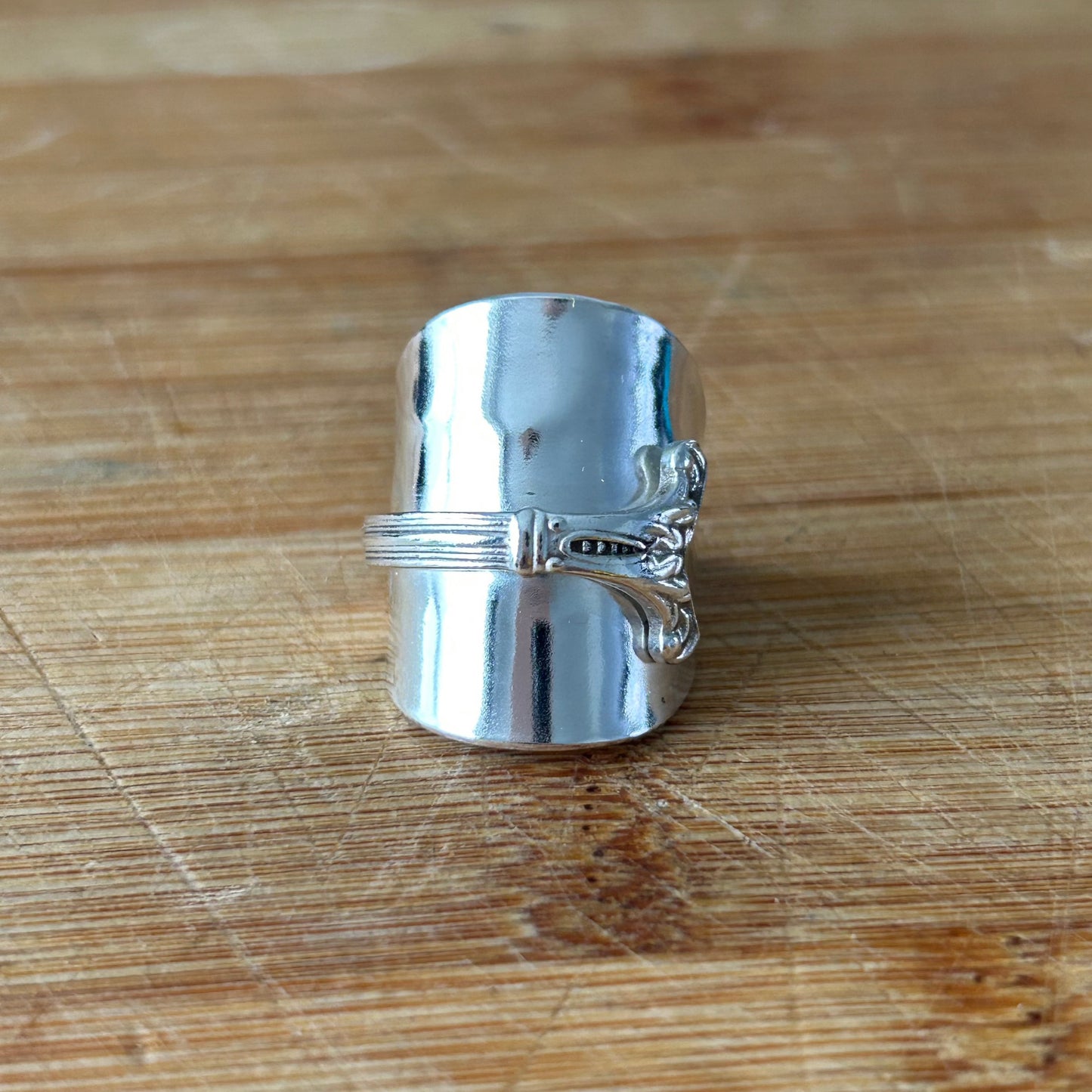 Savoie French Silver Plated Spoon Ring